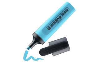 edding 345 Textmarker hellblau, Keilspitze 2-5 mm (EAN 4004764841578)