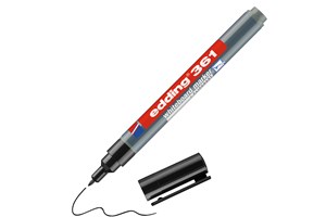 edding 361 Whiteboardmarker schwarz, Rundspitze 1 mm (EAN 4004764104567)