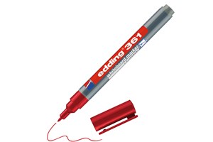 edding 361 Whiteboardmarker rot, Rundspitze 1 mm (EAN 4004764104574)