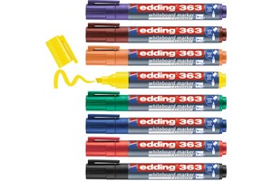 edding 363 Whiteboardmarker 8er Set sortiert, Keilspitze 1-5 mm (EAN 4004764925148)