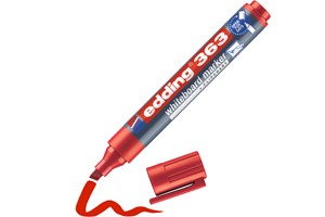 edding 363 Whiteboardmarker rot, Keilspitze 1-5 mm (EAN 4004764000319)