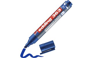 edding 363 Whiteboardmarker blau, Keilspitze 1-5 mm (EAN 4004764000364)