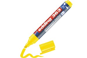 edding 363 Whiteboardmarker gelb, Keilspitze 1-5 mm (EAN 4004764924707)