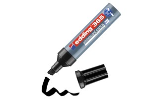 edding 365 Whiteboardmarker schwarz, Keilspitze 2-7 mm (EAN 4004764105328)