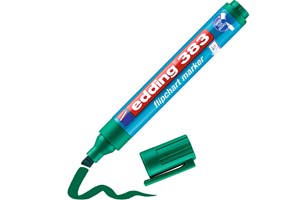 edding 383 Flipchartmarker grün, Keilspitze 1-5 mm (EAN 4004764013937)