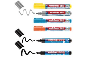 edding Flipchartmarker Set Highlight + Shading, 6 Stück (EAN 4004764986750)