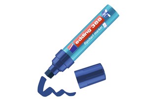 edding 388 Flipchartmarker blau, Keilspitze 4-12 mm (EAN 4004764105533)