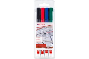 edding 400 Permanentmarker 4er Set sortiert, Rundspitze 1 mm (EAN 4057305072405)