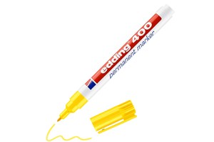 edding 400 Permanentmarker gelb, Rundspitze 1 mm (EAN 4004764315819)