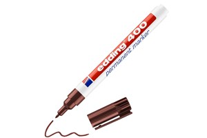 edding 400 Permanentmarker braun, Rundspitze 1 mm (EAN 4004764315833)