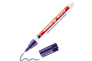 edding 400 Permanentmarker violett, Rundspitze 1 mm (EAN 4004764315840)