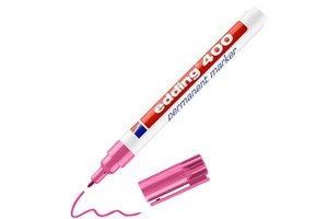 edding 400 Permanentmarker rosa, Rundspitze 1 mm (EAN 4004764315857)