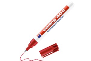 edding 404 Permanentmarker rot, Rundspitze 0,75 mm (EAN 4004764028351)