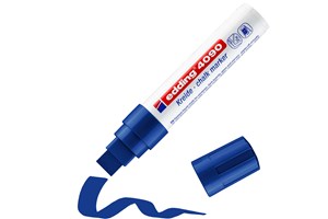 edding 4090 Kreidemarker blau, Keilspitze 4-15 mm (EAN 4004764787760)