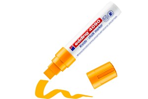 edding 4090 Kreidemarker Neonorange, Keilspitze 4-15 mm (EAN 4004764787913)