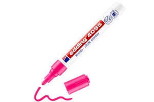 edding 4095 Kreidemarker neonrosa, Rundspitze 2-3 mm (EAN 4004764887514)