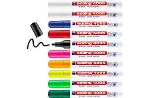 edding 4095 Kreidemarker 10er Set sortiert, Rundspitze 2-3 mm (EAN 4004764916887)