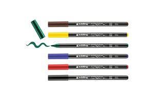 edding 4200 Porzellanpinselstift 6er Set family sortiert, Pinselspitze 1-4 mm (EAN 4004764928149)