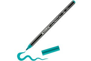 edding 4200 Porzellanpinselstift türkis, Pinselspitze 1-4 mm (EAN 4004764927944)
