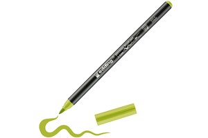 edding 4200 Porzellanpinselstift gelbgrün, Pinselspitze 1-4 mm (EAN 4057305073662)