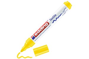 edding 4500 Textilmarker gelb, Rundspitze 2-3 mm (EAN 4004764014422)