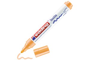 edding 4500 Textilmarker hellorange, Rundspitze 2-3 mm (EAN 4004764107735)