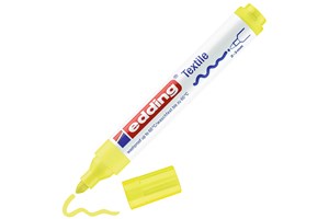 edding 4500 Textilmarker neongelb, Rundspitze 2-3 mm (EAN 4004764014873)