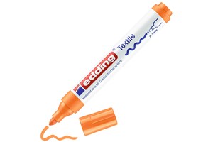 edding 4500 Textilmarker neonorange, Rundspitze 2-3 mm (EAN 4004764014910)