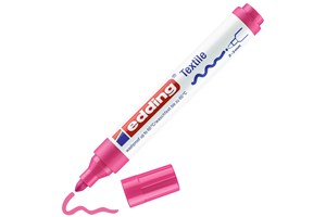 edding 4500 Textilmarker neonrosa, Rundspitze 2-3 mm (EAN 4004764015078)