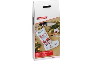 edding 4600 Textilmarker Set Nikolaus schwarz-rot, Rundspitze 1 mm (EAN 4057305061119)