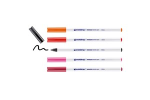 edding 4600 Textilstift 5er-Set sortiert (001, 002, 006, 009, 019), Rundspitze 1 mm (EAN 4057305013224)