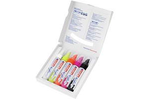 edding 5000 Acrylmarker breit 5er Set sortiert neon, Keilspitze 5-10 mm (EAN 4057305030849)