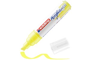 edding 5000 Acrylmarker breit neongelb, Keilspitze 5-10 mm (EAN 4057305026620)