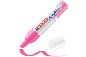 edding 5000 Acrylmarker breit neonpink, Keilspitze 5-10 mm (EAN 4057305026682)