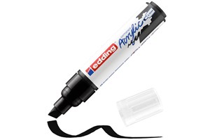 edding 5000 Acrylmarker breit schwarz, Keilspitze 5-10 mm (EAN 4057305025814)