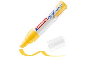 edding 5000 Acrylmarker breit verkehrsgelb, Keilspitze 5-10 mm (EAN 4057305026118)