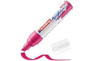 edding 5000 Acrylmarker breit telemagenta, Keilspitze 5-10 mm (EAN 4057305026354)