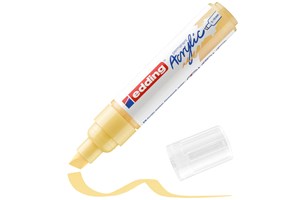 edding 5000 Acrylmarker breit pastellgelb, Keilspitze 5-10 mm (EAN 4057305026507)
