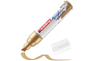 edding 5000 Acrylmarker breit reichgold, Keilspitze 5-10 mm (EAN 4057305025999)
