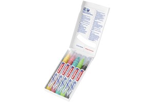 edding 5100 Acrylmarker medium 5er Set sortiert pastell, Rundspitze 2-3 mm (EAN 4057305030900)