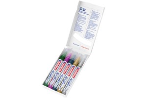 edding 5100 Acrylmarker medium 5er Set sortiert festlich, Rundspitze 2-3 mm (EAN 4057305030962)