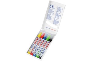 edding 5100 Acrylmarker medium 5er Set sortiert basic, Rundspitze 2-3 mm (EAN 4057305030931)