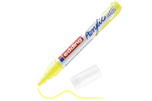 edding 5100 Acrylmarker medium neongelb, Rundspitze 2-3 mm (EAN 4057305027375)
