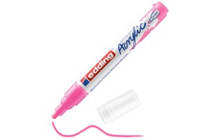 edding 5100 Acrylmarker medium neonpink, Rundspitze 2-3 mm (EAN 4057305027436)