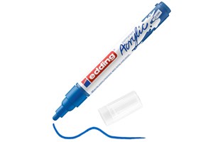 edding 5100 Acrylmarker medium enzianblau, Rundspitze 2-3 mm (EAN 4057305027016)