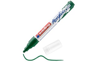 edding 5100 Acrylmarker medium moosgrün, Rundspitze 2-3 mm (EAN 4057305026927)