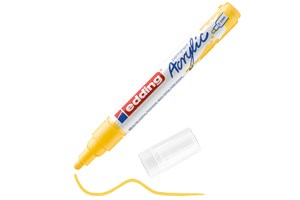 edding 5100 Acrylmarker medium verkehrsgelb, Rundspitze 2-3 mm (EAN 4057305026866)