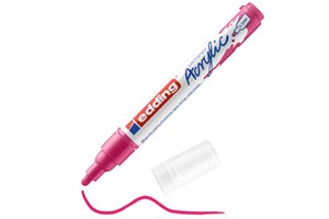 edding 5100 Acrylmarker medium telemagenta, Rundspitze 2-3 mm (EAN 4057305027108)