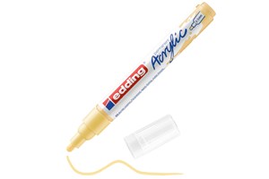 edding 5100 Acrylmarker medium pastellgelb, Rundspitze 2-3 mm (EAN 4057305027252)