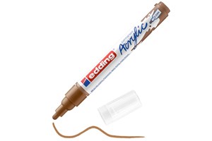 edding 5100 Acrylmarker medium haselnuss, Rundspitze 2-3 mm (EAN 4057305027191)
